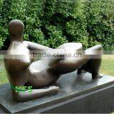 Abstract Metal Nude Lady Statue