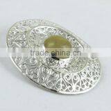 Beautiful Golden Rutile Pendant, Indian Jewelry Manufacturer, Silver Jewelry Exporter thumbnail-1