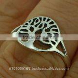 Tree of Life Plain Sterling Silver Ring, Rp802 thumbnail-2
