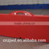 Outdoor Plastic Folding Picnic Table With 4 Seats Color Red thumbnail-4