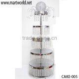 Silver Crystal Wedding Cake Stand,decorative Cake Stand for Wedding Cake for Wedding Decoration(CAKE-0005))