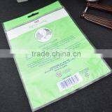 High Quality Factory Wholesale PET+CPP 2 Layers Lamination Header Spa Bath Pillow Packingbag With Hanging Hole