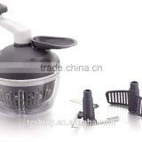 3 in 1 Promotional Plastic Salad Spinner With Cutter Plastic Food Processor and Chopper With Sauce Mixer