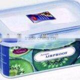 plastic kitchen plastic oblong food storage container 1000ml