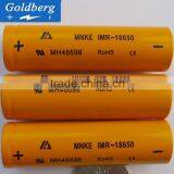 Hot Selling 30A Discharge MNKE IMR 18650 1600mah Battery 3.7V High Drain Battery Flat Cell Lithium Ion Battery thumbnail-1