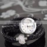 Beautiful Women Woolen Bracelet Watch Fashion Black Color Wrist Watch thumbnail-1