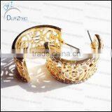 Big Gold Fashion Earrings Stud thumbnail-1