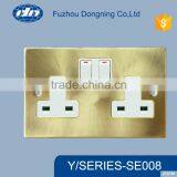 Double 13A Switched Socket With Light SE008