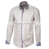 Stylish Turquoise button down white dress shirts for men