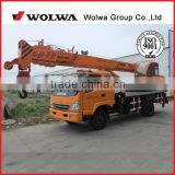 hydraulic 10 ton truck crane with 5 section telescopic boom GNQY-C10