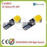 Promotion Gift ! Non-polarity T10 Led Canbus 194 168 W5W 12 LED COB Car Side Wedge Light Lamp Bulb