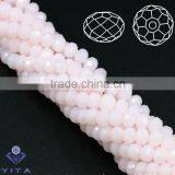 6MM pink flat round jade material 48 faceted for latest design beads necklace