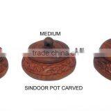 Wooden Handicraft - Sindoor Pot thumbnail-1