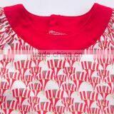Red Blue Color Circus Tent Pattern Baby Girl Dress thumbnail-3