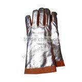 Endurable Cowhide Split Leather Aluminized Back Welding Glove thumbnail-3