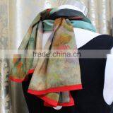 Wholesale Digital Printing Long Silk Scarves thumbnail-2