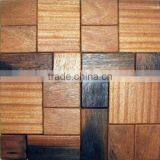 HMK10 European Style Wood Mosaic Artwork Wall Tile