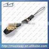 Custom Fancy Blank Metal Leather Cell Phone Charm Strap thumbnail-5