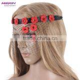 Mesh Crown Chain Christmas Black Lace Sale Party Mask For Women thumbnail-4