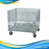 Box Wire Cage/wheel Metal Bin/pallet Cargo Trolley thumbnail-3