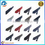 New Arrival Formal Business Edition Polyester Silk Striped Ties For Men