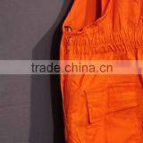 overall basic design spain market good quality T/C 65/35 240GSM orange overall