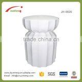 White Glazed Ceramic Dental Stool, Ceramic Drum Stool, Chinese Antique Garden Stools thumbnail-1