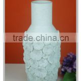 Dry flower vase white sea coral coastal style vase decoration