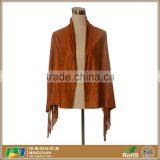 Womens Poncho Cover Up Faux Suede Pashminas Boutique Scarf