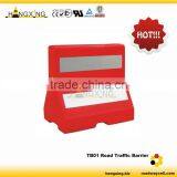 TB01 Plastic Traffic Barrier With Bright Reflector Water Fill Road Block Barriers thumbnail-2