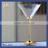 Delicate High Base Metal Handmade Whiskey Glass Cup Wendding thumbnail-6