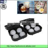 OEM Factory Price Novelty Silicone Ice Sphere Mold With 4*6.5cm Ball Capacity thumbnail-4