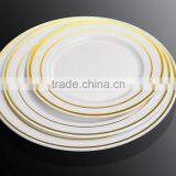 6"Disposable Plate For Party,Plastic Round Dinner Plate With Silver Coated thumbnail-3