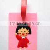 Pink Cute Animation PVC Luggage Tags Airlines Travel Bag Tag Manufacture High-quality