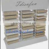 SR010-3 Three Rows Quartz Stone Metal Tabletop Display Stand for Marketing