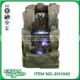 outdoor rocky water fountains resin crafts ornaments set