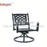 casting aluminum Outdoor Garden Furniture Sets Patio revolving chair garden classics black chair