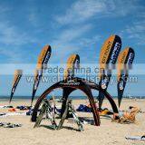 100% Polyester Single Printed Teardrop Flag Banner Beach Flag Stand