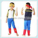 Halloween cosplay costumes pirate clothing children fashion jake the neverland pirate costume for toddler boys clothes