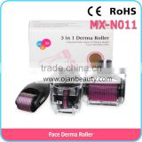 Hot sale face microneedle therapy SKin care 3 in 1 derma roller