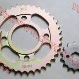 YOG motorcycle spare parts sprocket kit for CG125