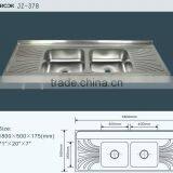 Double Bowl Stainless Steel Sink, Manufacture Kitchen Sinks, Kitchen Washing Basin thumbnail-2