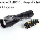 Aluminium Alloy XML-T6 Rechargeable Zoom Flashlight LED Torch Flashlight Tactical Flashlight thumbnail-5