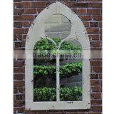 Decorative Rustic White Iron Mirror Wall thumbnail-1