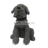 Store More Simple Design Grey Stripe Sand Stuffed Dog Door Stops thumbnail-5