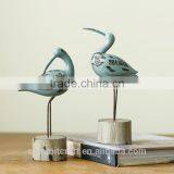 Resin Blue Seagull Figurine Decoration Seagull Craft