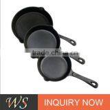 WS-FP06 Factory Price Pre-seasoned Cast Iron Skillet With Long Handle, Cast Iron Fry Pan thumbnail-1
