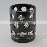 Ceramic T-light Candle Holder with crystals from swarovski