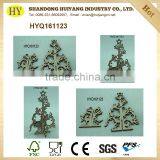 Handmade Wholesale Laser Cut Christmas Ornaments Wooden Tree thumbnail-1