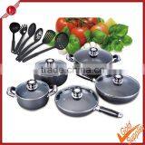 16 Pcs Non-stick Kitchenware Set Aluminum Pan Aluminum Cookware Cast Iron Ceramic Cookware thumbnail-1